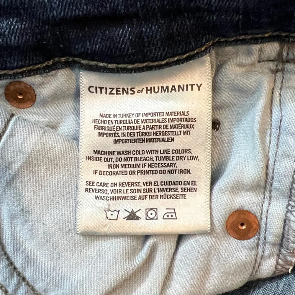 Citizens of Humanity Ultra Skinny Avedon Ankle Blue Jeans, Stretch, Size 26 - Picture 6 of 6